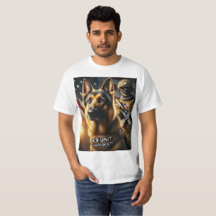  K9 Unit – Always on Duty   A Tribute to Police &  T-Shirt