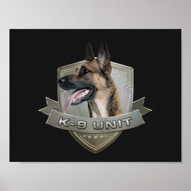 K9 Unit  - Malinois - Belgian shepherd Poster (Front)