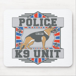 K9 Unit Police German Shepherd Mouse Pad