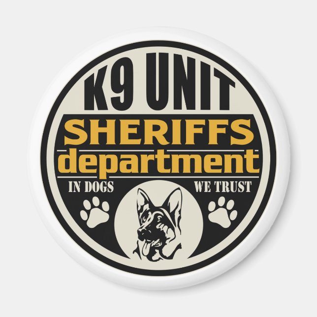 K9 Unit Sheriff's Department Magnet (Front)