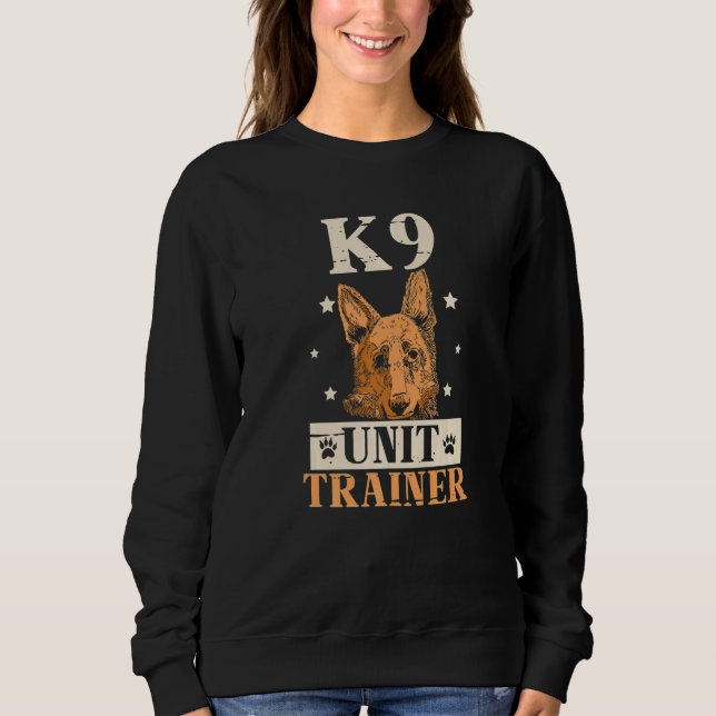 K9 Unit Trainer Dog Handler Handling Premium Sweatshirt (Front)