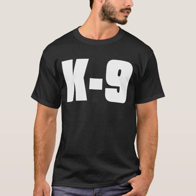 K-9 Black T-Shirt (Front)