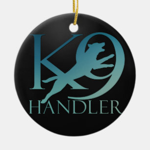 K-9 Handler -Dog Trainer - Malinois Ceramic Tree Decoration