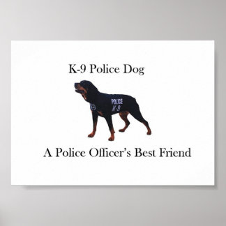K-9 Police Dog Poster