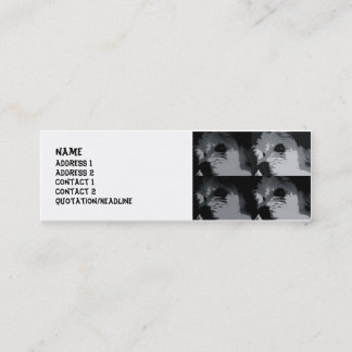 k-9 pop art mini business card