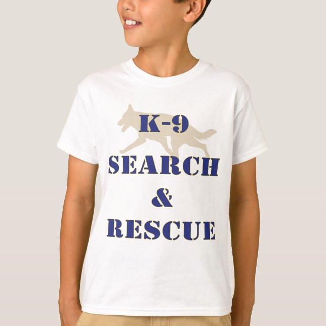 K-9 Search and Rescue GSD T-Shirt (Front)