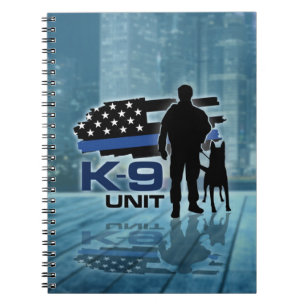 K-9 Unit  -Police Dog - Malinois Notebook