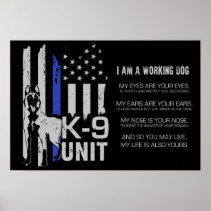 K-9 Unit  -Police Dog Unit- Malinois Poster