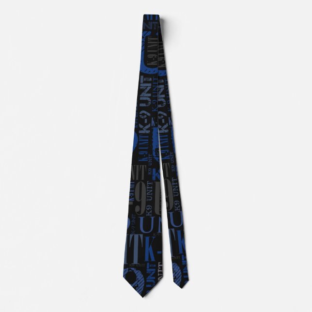 K-9 Unit  -Police Dog Unit Tie (Front)
