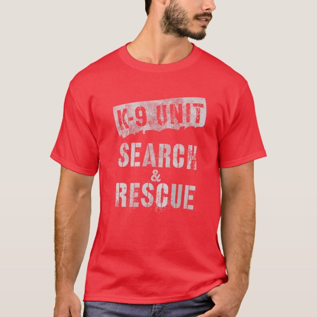 K-9 UNIT SEARCH T-Shirt (Front)