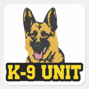 K-9 Unit Square Sticker
