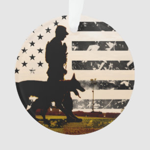 K-9 Working Dog Handler Ornament