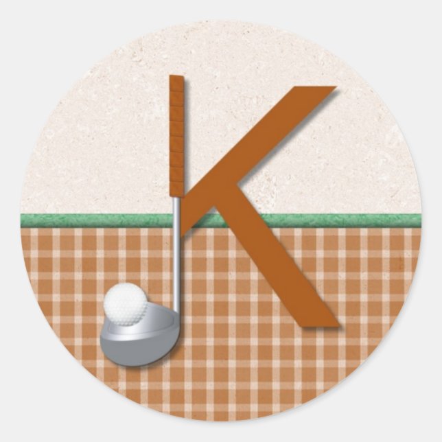 K CLASSIC ROUND STICKER (Front)