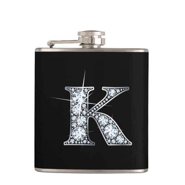 K "Diamond Bling" Flask (Front)