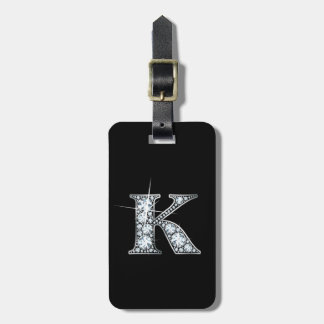 K "Diamond Bling" Luggage Tag