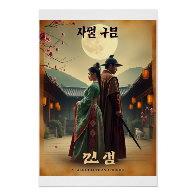K-Drama Retro Poster – Joseon Romance (Front)