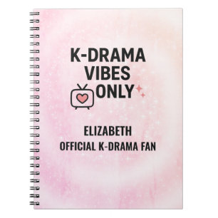 K-Drama Vibes Only Personalized Notebook