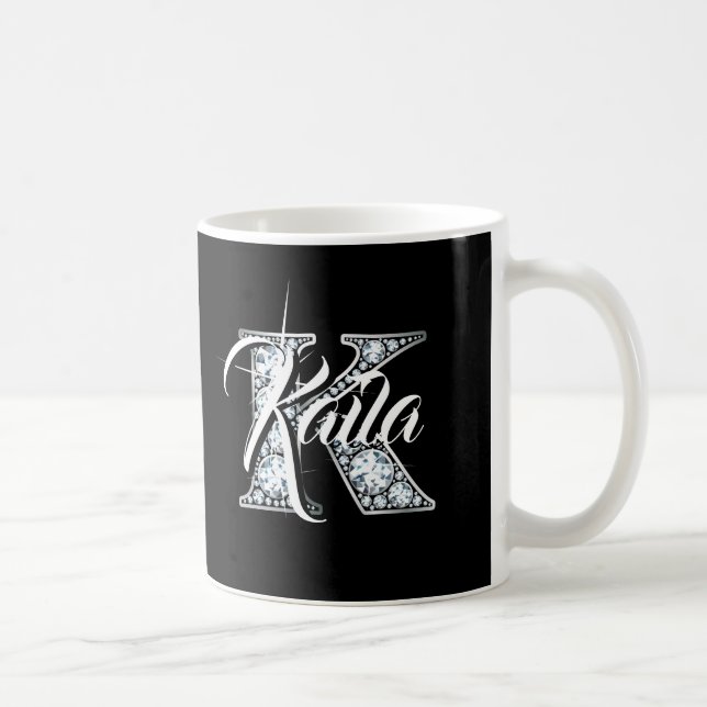 K Faux Diamond Coffee Mug (Right)
