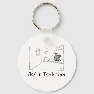 K In Isolation Key Ring