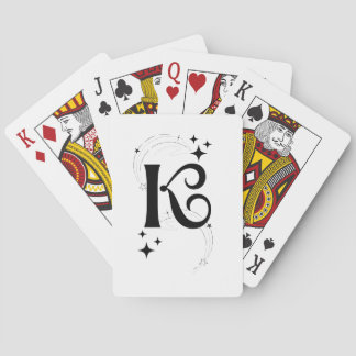 K Initial Playing Cards