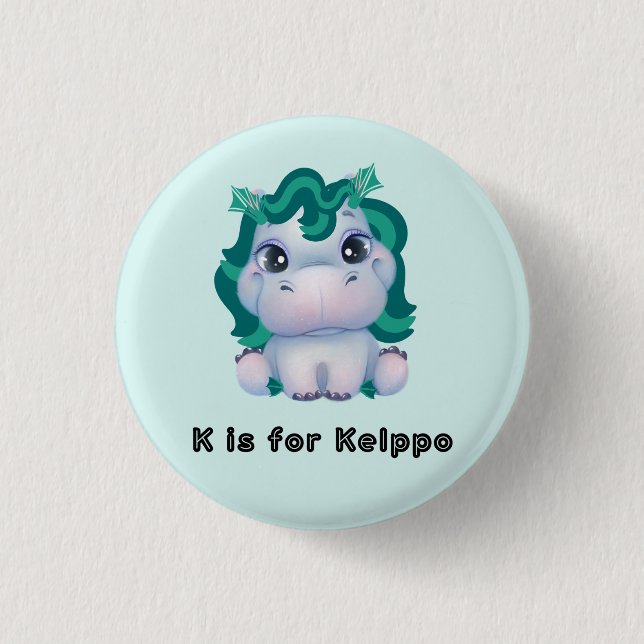 K is for Kelppo 3 Cm Round Badge (Front)