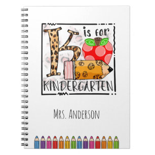 K is for Kindergarten Name Notebook