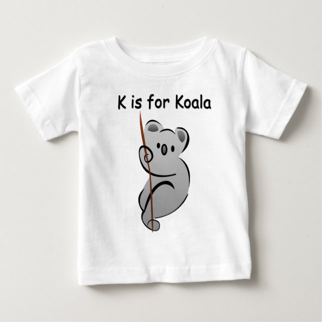 K is for Koala Baby T-Shirt (Front)