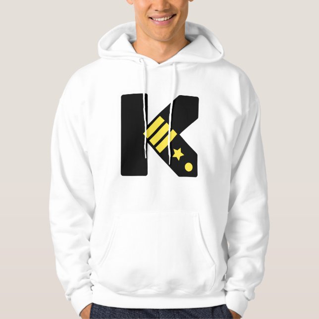K Is For Kool – Stylised Letter Art Hoodie (Front)