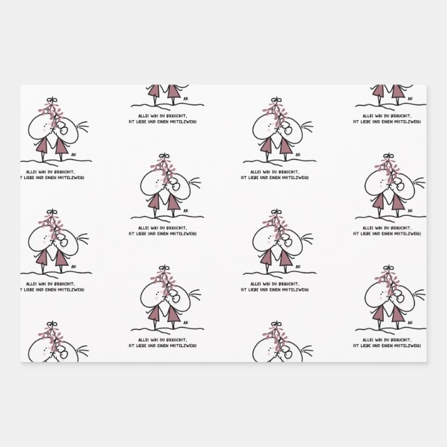 K&K Christmas  Wrapping Paper Sheet (Front)