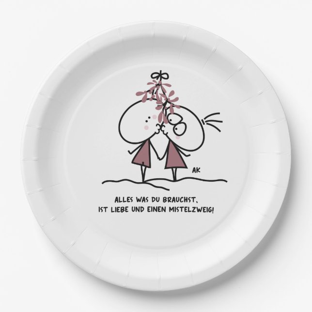 K&K Xmas Pappteller Paper Plate (Front)