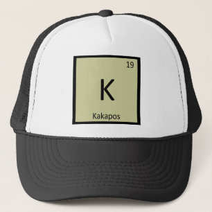 K - Kakapos Chemistry Periodic Table Element Trucker Hat