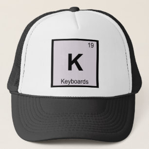 K - Keyboards Music Chemistry Periodic Table Trucker Hat