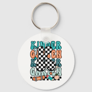 K Kindergarten Teacher Chequered Back To School Ki Key Ring