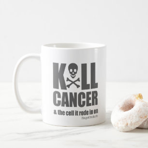 K*LL CANCER and the cell it rode in on - Grey Coffee Mug