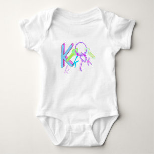 K- Monogram Collection Baby Bodysuit