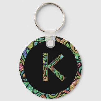K Monogram Key Ring