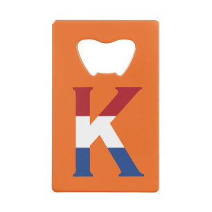 K Monogram overlaid on NLD Flag on or bocnt
