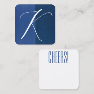 K Monogram Painting Enclosure Card