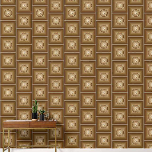 "K" Monogram Wallpaper (Hallway)