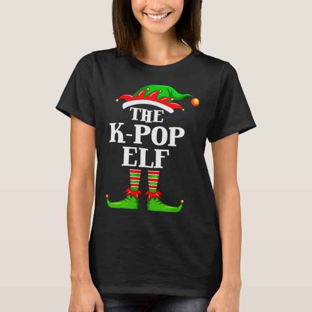 K-p Elf Matching Family Group Christmas Party Pyja T-Shirt (Front)