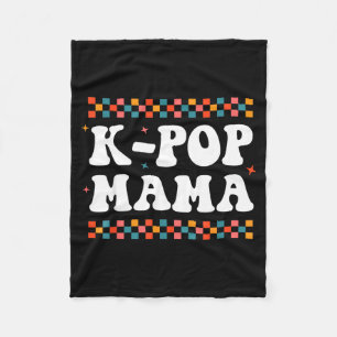 K-p Mama Cute Funny K-p Music Drama Korean Mom Wom Fleece Blanket