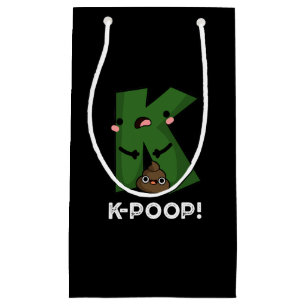 K-poop Funny K-pop Poo Pun Dark BG Small Gift Bag