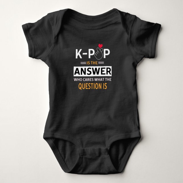 K-POP All Day Baby Bodysuit (Front)
