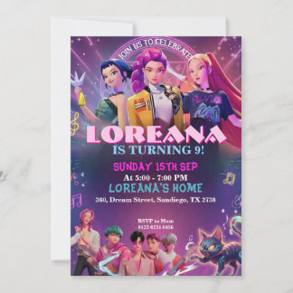 K-Pop Birthday Party Invitation | Any Age
