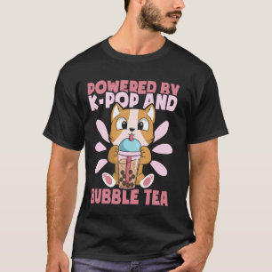 K-Pop & Bubble Tea Heart K-Drama Korean Pop Music T-Shirt