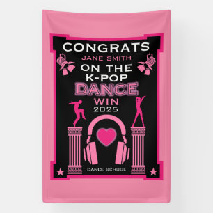 K-Pop Dance Competition Winner Congratulations Banner