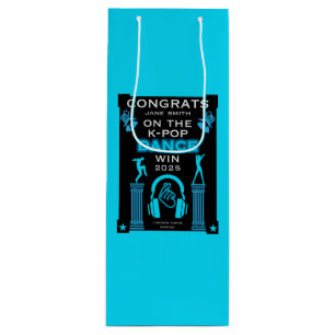 K-Pop Dance Competition Winner Congratulations Wine Gift Bag