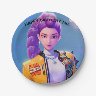 K Pop Demon Hunter Remi Paper Plates