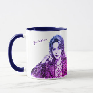 k pop editable icon style mug