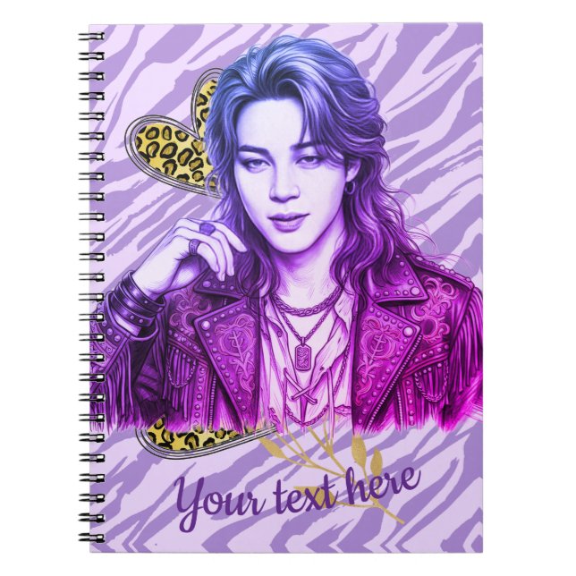 k pop editable icon style notebook (Front)